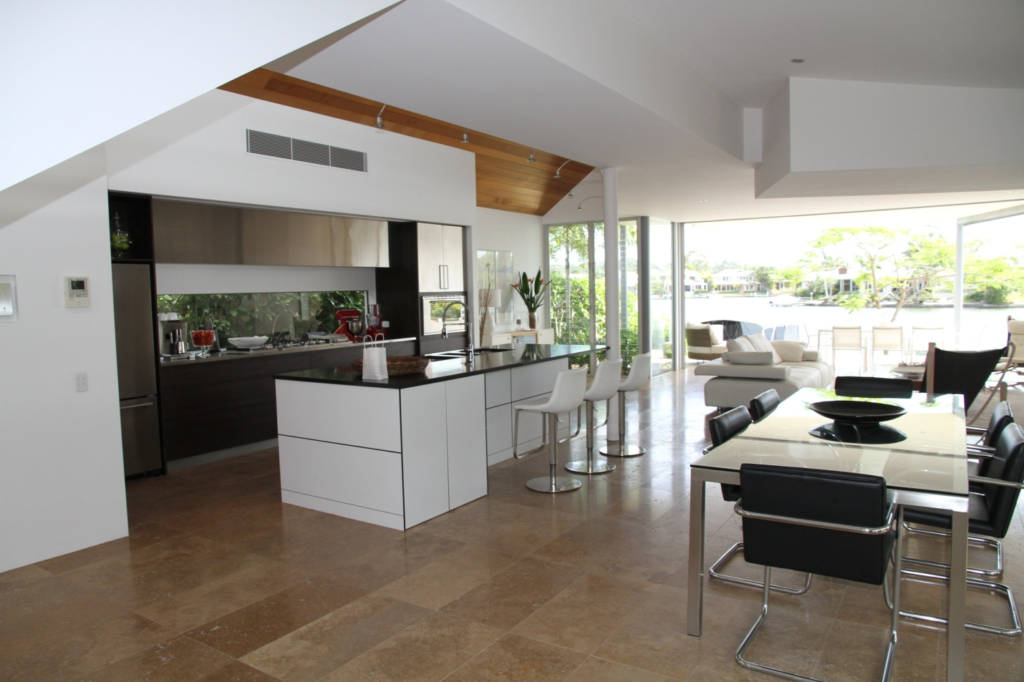 A clean and sleek kitchen 