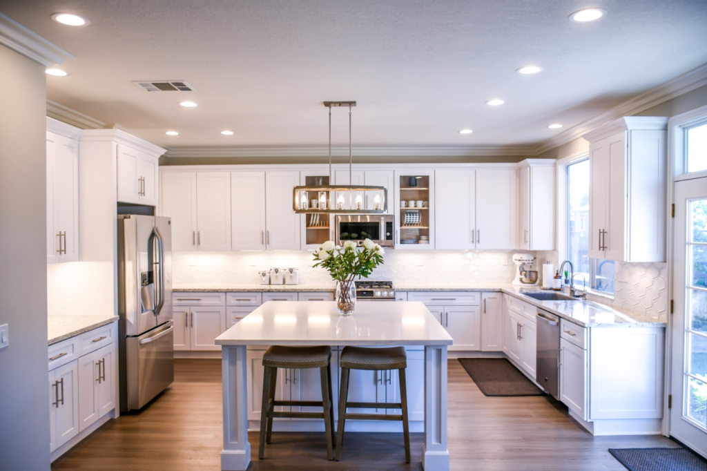 A clean and spacious kitchen