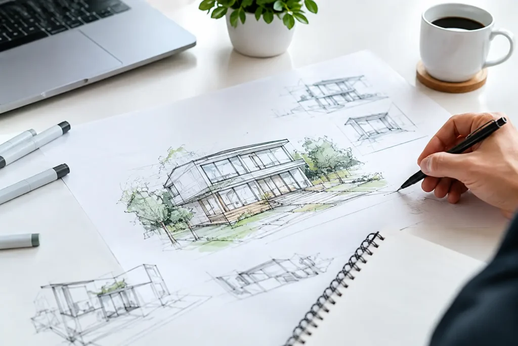 7 Addition Concept Sketch Examples That Clarify Plans