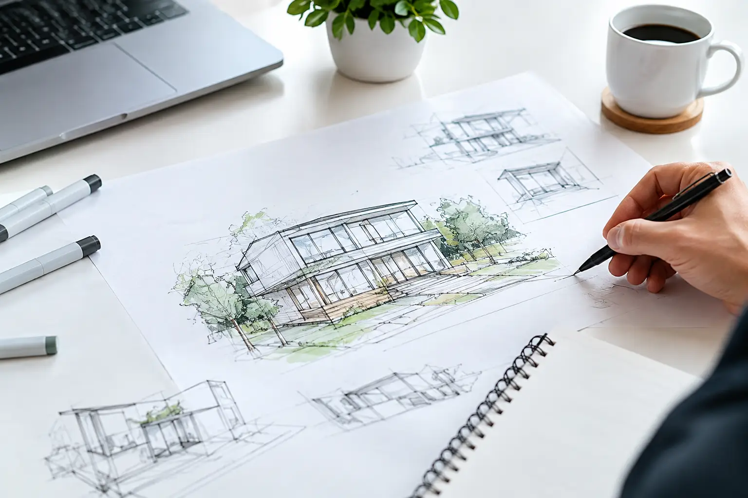 7 Addition Concept Sketch Examples That Clarify Plans